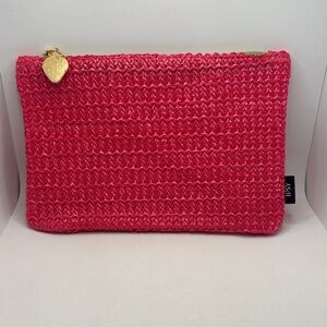 Ipsy Stylish Hot Pink Clutch Bag/Make Up Bag.  New